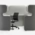 Cellule acoustique avec plateau et/ou rangement pour bureau, gamme Diklo work - France Bureau