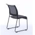 Chaise visiteur empilable dossier maille, gamme Docodo, vue de 3/4 arrière - France Bureau