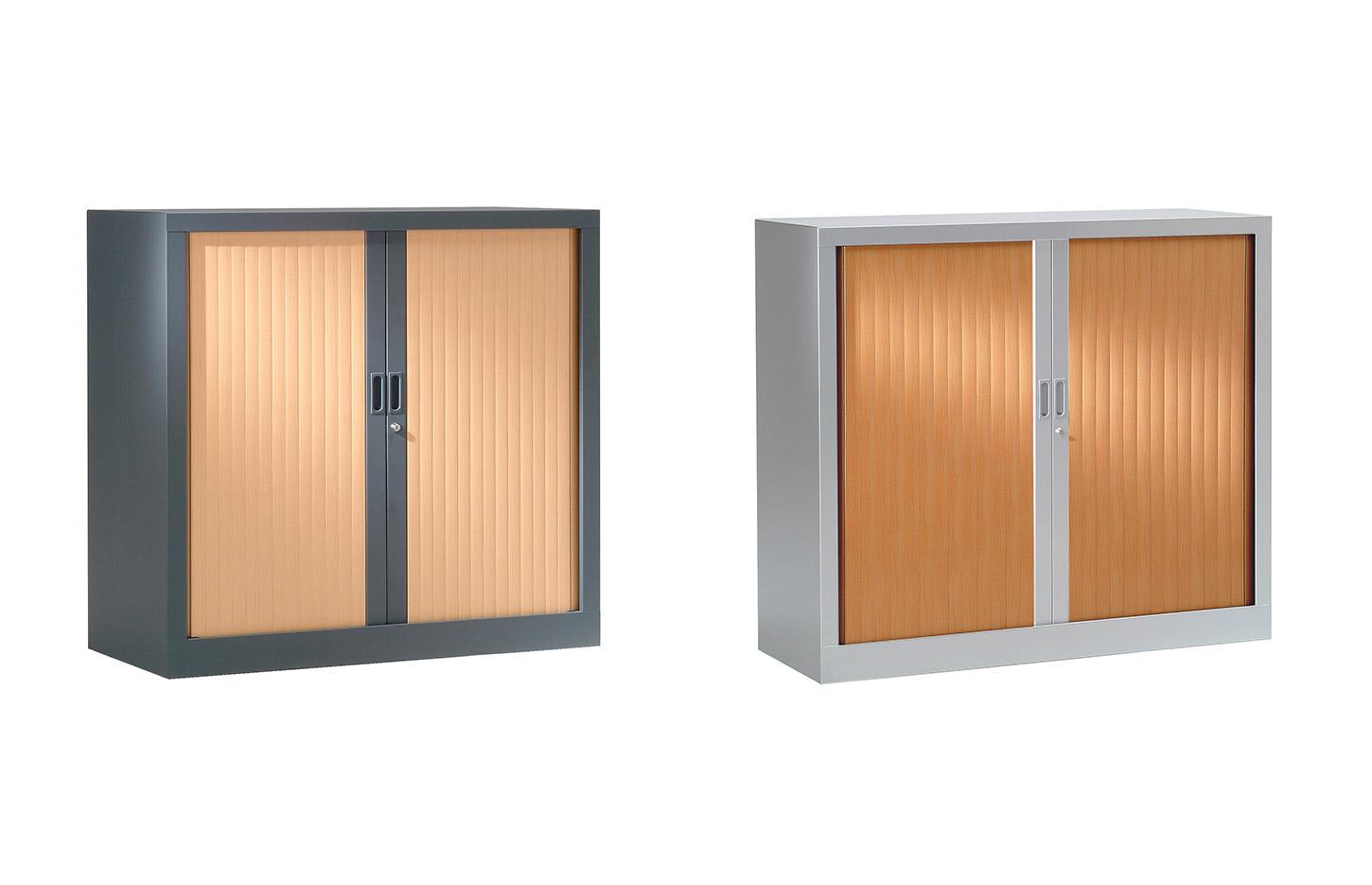 Rangement de bureau, avec portes en bois ou de couleurs, Fabrication Française, gamme Dolomites - France Bureau