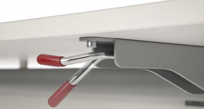 Description Drava Table pliante avec roulettes