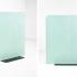 Cloison acoustique en tissu avec base plate en métal, gamme Echoes Free - France Bureau