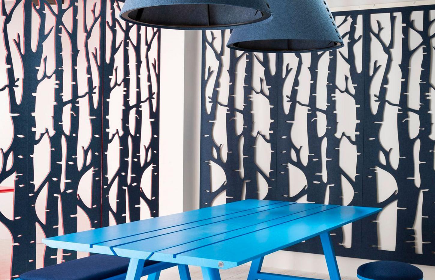 Cloison amovible bureau avec nombreux attaches et motifs disponible, gamme Echoes Falls - France Bureau