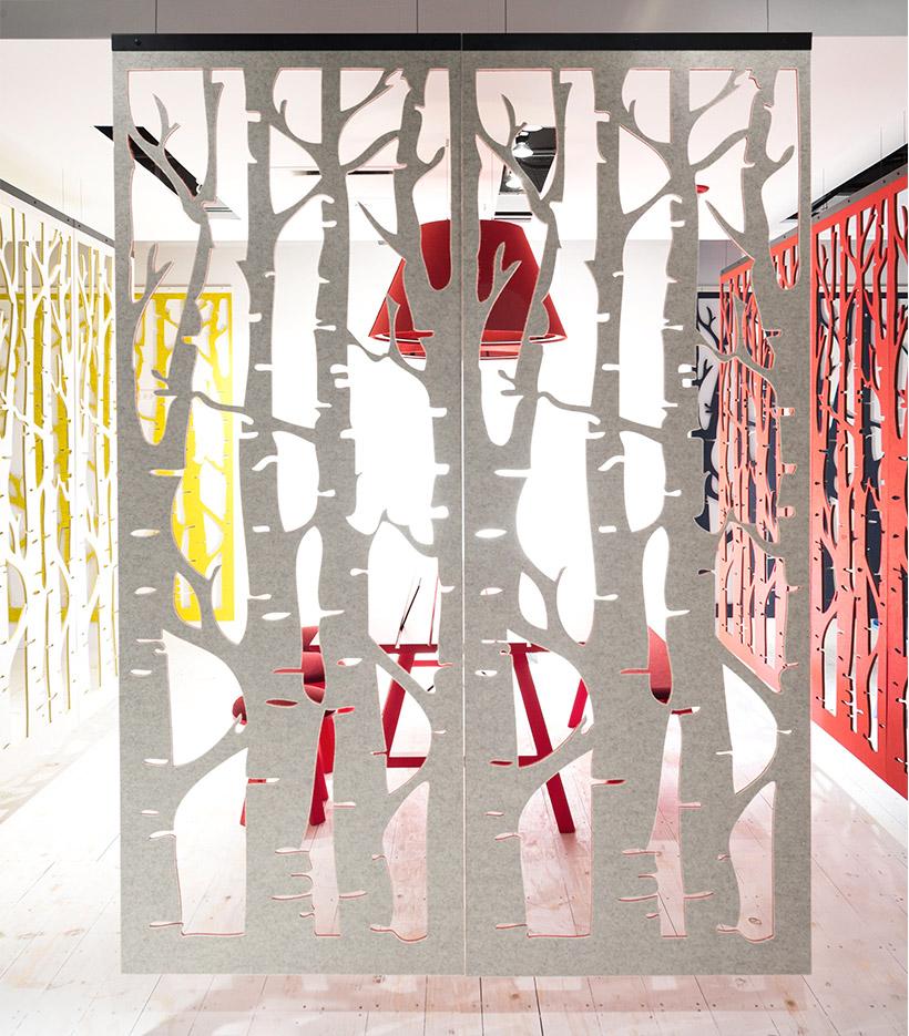Cloison amovible bureau avec nombreux attaches et motifs disponible, gamme Echoes Falls - France Bureau