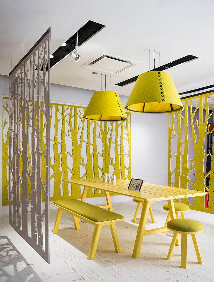 Cloison amovible bureau avec nombreux attaches et motifs disponible, gamme Echoes Falls - France Bureau