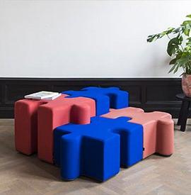 Echoes Puzzle Pouf d’accueil