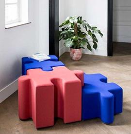 Echoes Puzzle Pouf d’accueil