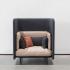 Canapé d\'accueil, banquettes ou fauteuil avec structure acoustique, gamme Echoes Spark - France Bureau