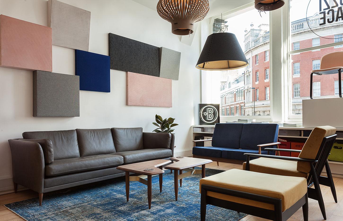 Dalle acoustique panneau rond carré ou rectangulaire, gamme Echoes Wall - France Bureau