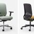 Siège de bureau ergonomique dossier tapissé soutien lombaire translation d\'assise, gamme Ennedi - France Bureau