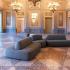 Canapé double face acoustique tissu acoustique, gamme Epomeo - France Bureau
