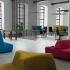 Canapé double face acoustique tissu acoustique, gamme Epomeo - France Bureau