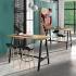 Table haute avec piétement métal ou bois, Fabrication Française, gamme Erebus Haute - France Bureau