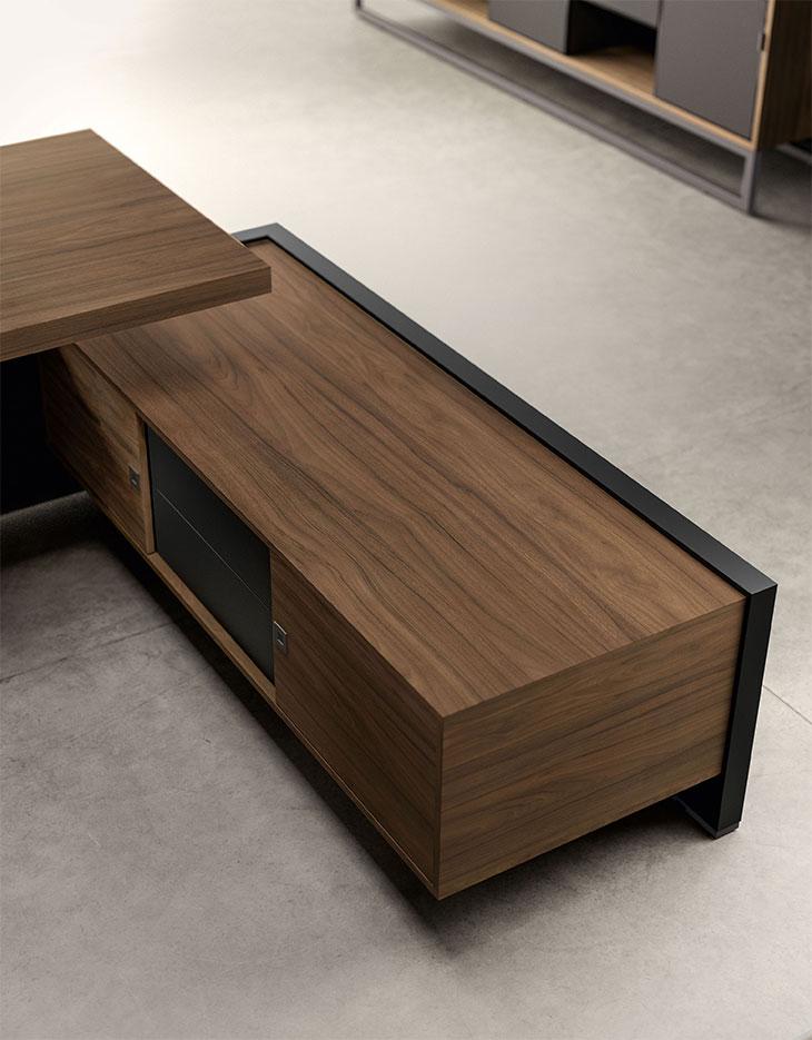 Bureau de direction haut de gamme design, gamme Esino Leaven - France Bureau