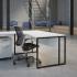 Bureau individuel et open-space pieds noir, Fabrication Française, gamme Etretat, mobilier de bureau France Bureau