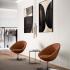 Fauteuil d\'accueil avec mousse haute densité et vérin pivotant - Gamme FAUGE - France bureau