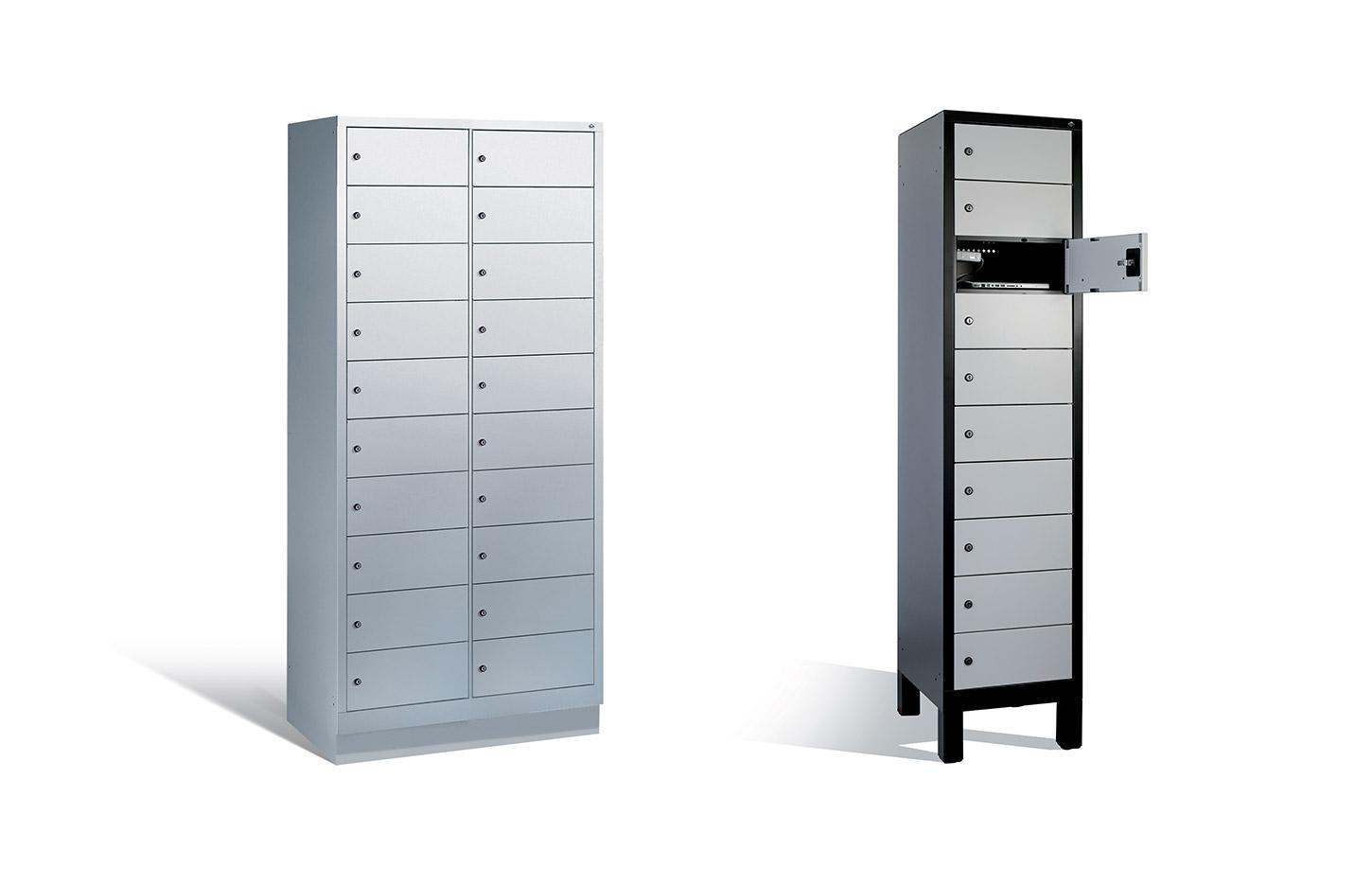 Vestiaire, armoires basse avec 2 formats de casiers, gamme Ferlet, mobilier de bureau France Bureau