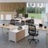 Bureau modulable piétement trapèze en bois massif, Fabrication Française, gamme Floria - France Bureau