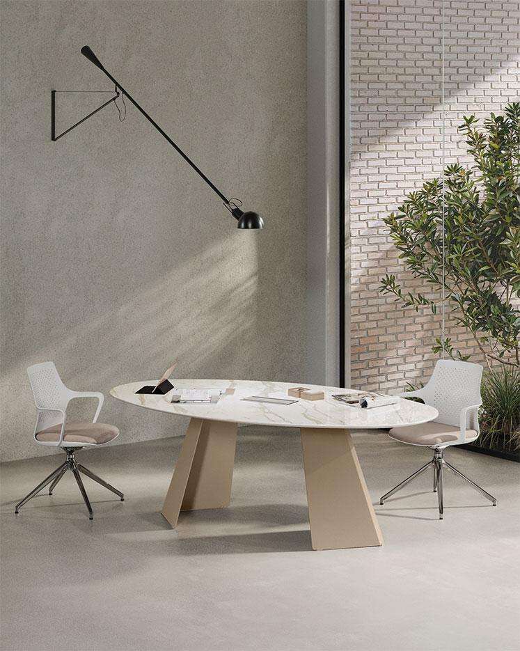 Bureau de direction haut de gamme design bois, gamme Fortezza - France Bureau