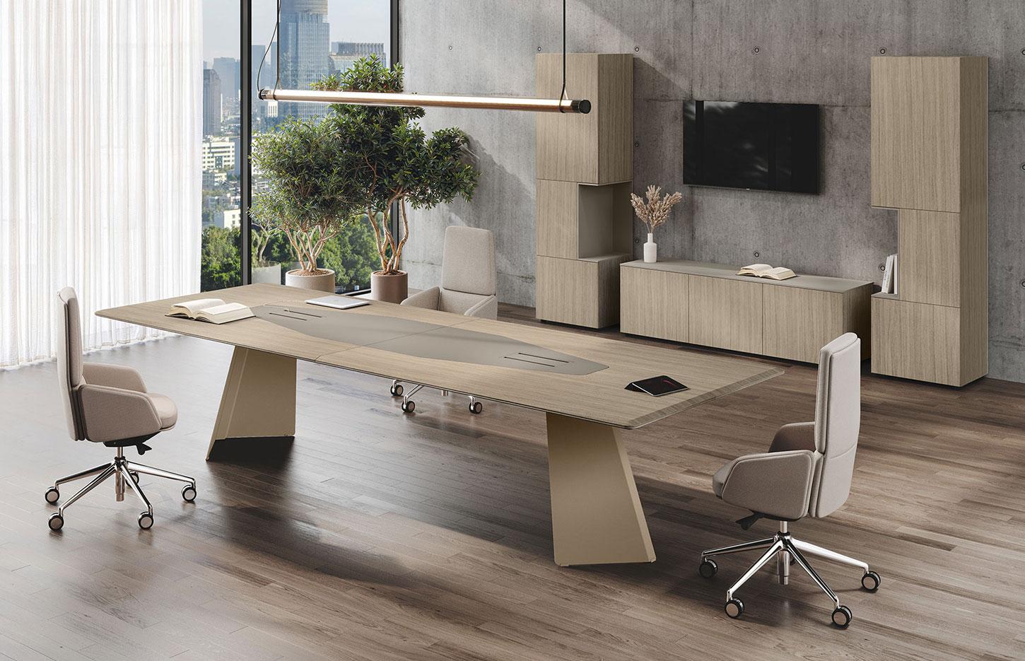 Bureau de direction haut de gamme design bois, gamme Fortezza - France Bureau