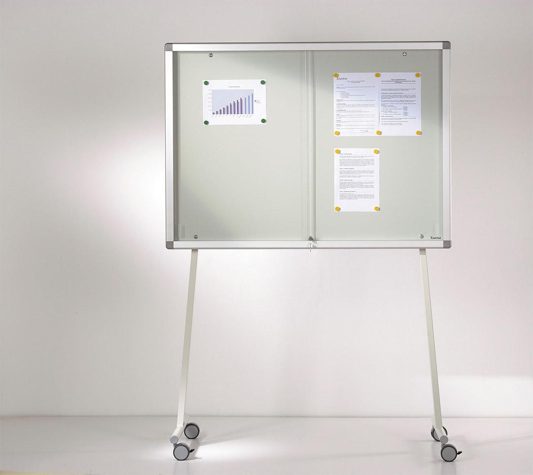 Tableau d\'affichage fond métal ou liège avec serrure, gamme Frame In, mobilier de bureau France Bureau