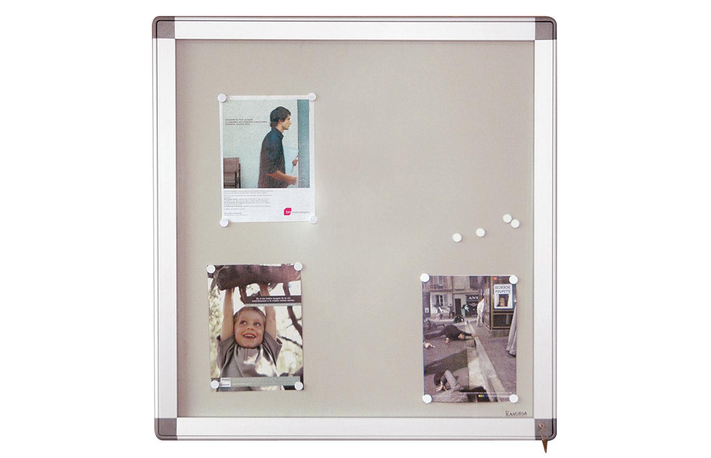 Tableau d\'affichage fond métal ou liège avec serrure, gamme Frame In, mobilier de bureau France Bureau