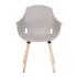 Chaise visiteur coque polypropylène pieds bois, gamme Frio - France Bureau