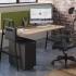 Bureau individuel flex-office coworking bureau tables hautes, gamme Fundy - France Bureau