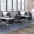 Bureau individuel flex-office coworking bureau tables hautes, gamme Fundy - France Bureau