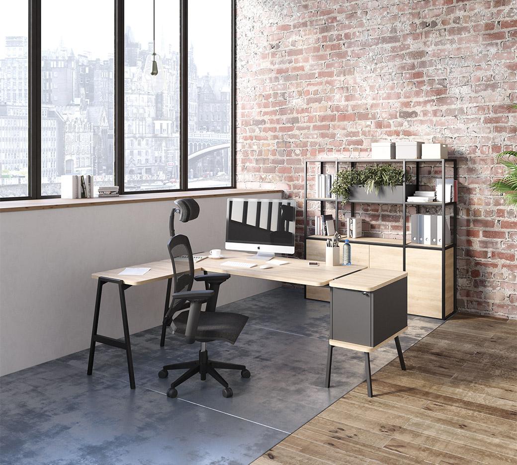 Bureau open-space flex-office coworking bureau tables hautes, gamme Fundy - France Bureau