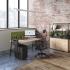 Bureau open-space flex-office coworking bureau tables hautes, gamme Fundy - France Bureau