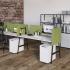 Bureau open-space flex-office coworking bureau tables hautes, gamme Fundy - France Bureau