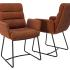 Fauteuil rembourrée avec tissu 8 coloris au choix et pieds laqués noir - Gamme Fureso - France Bureau	