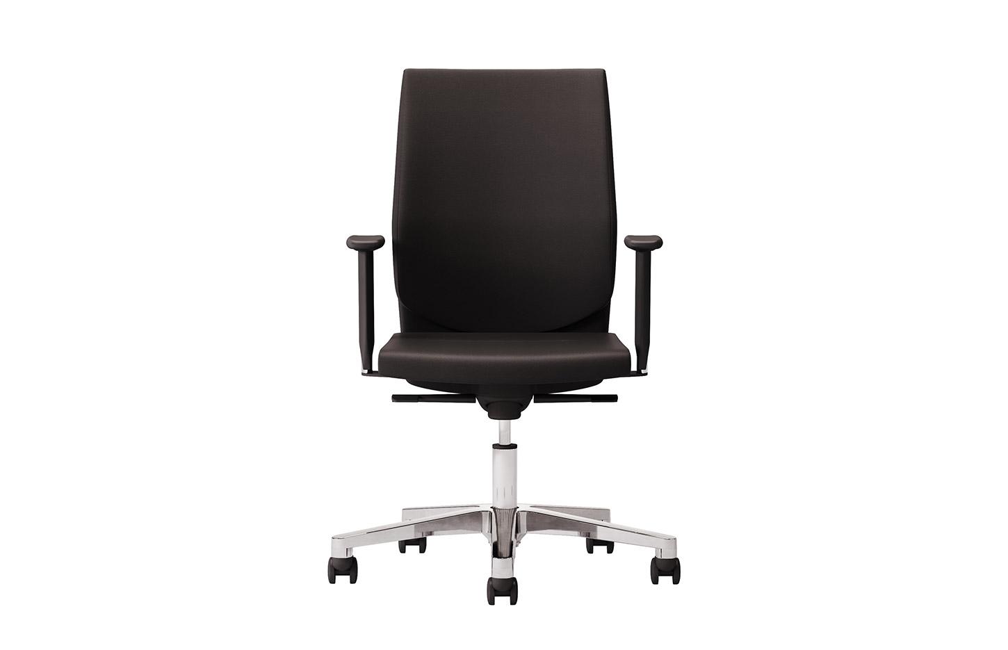 Siège de bureau tissu similicuir cuir mécanisme synchrone accoudoirs fixes, gamme Galion Work - France Bureau