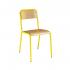 Chaise scolaire en hêtre naturel vernis avec ou sans accoudoirs, gamme Giono - France Bureau