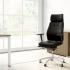 Fauteuil de direction en similicuir Noir et têtière, gamme Guara - France Bureau