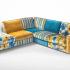Canapé confortable en tissu avec accoudoirs, gamme Gustav - France Bureau