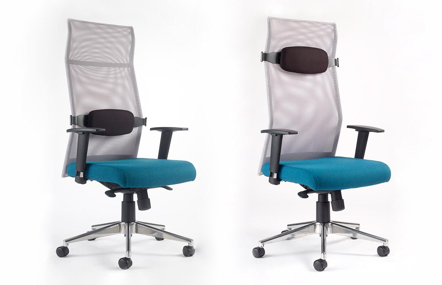 Siège de bureau ergonomique dossier résille assise tissu, gamme Harbor - France Bureau