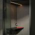 Cabine acoustique 1 place avec électrifications, ventilation et LED, gamme Havel - France Bureau
