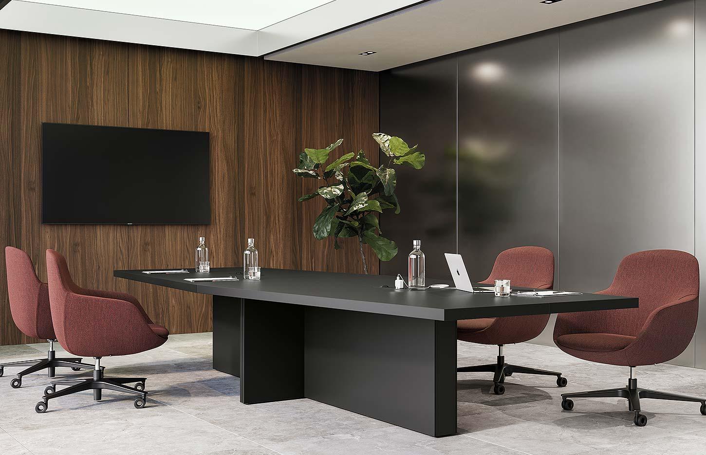 Table de réunion design haut de gamme, gamme Helorus réunion - France Bureau