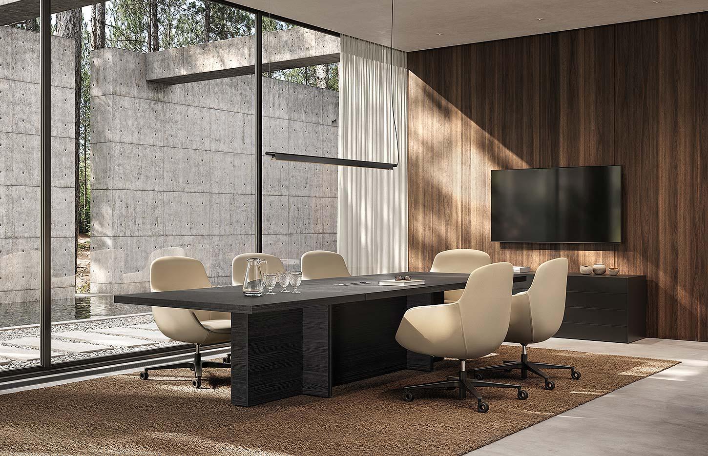 Table de réunion design haut de gamme, gamme Helorus réunion - France Bureau