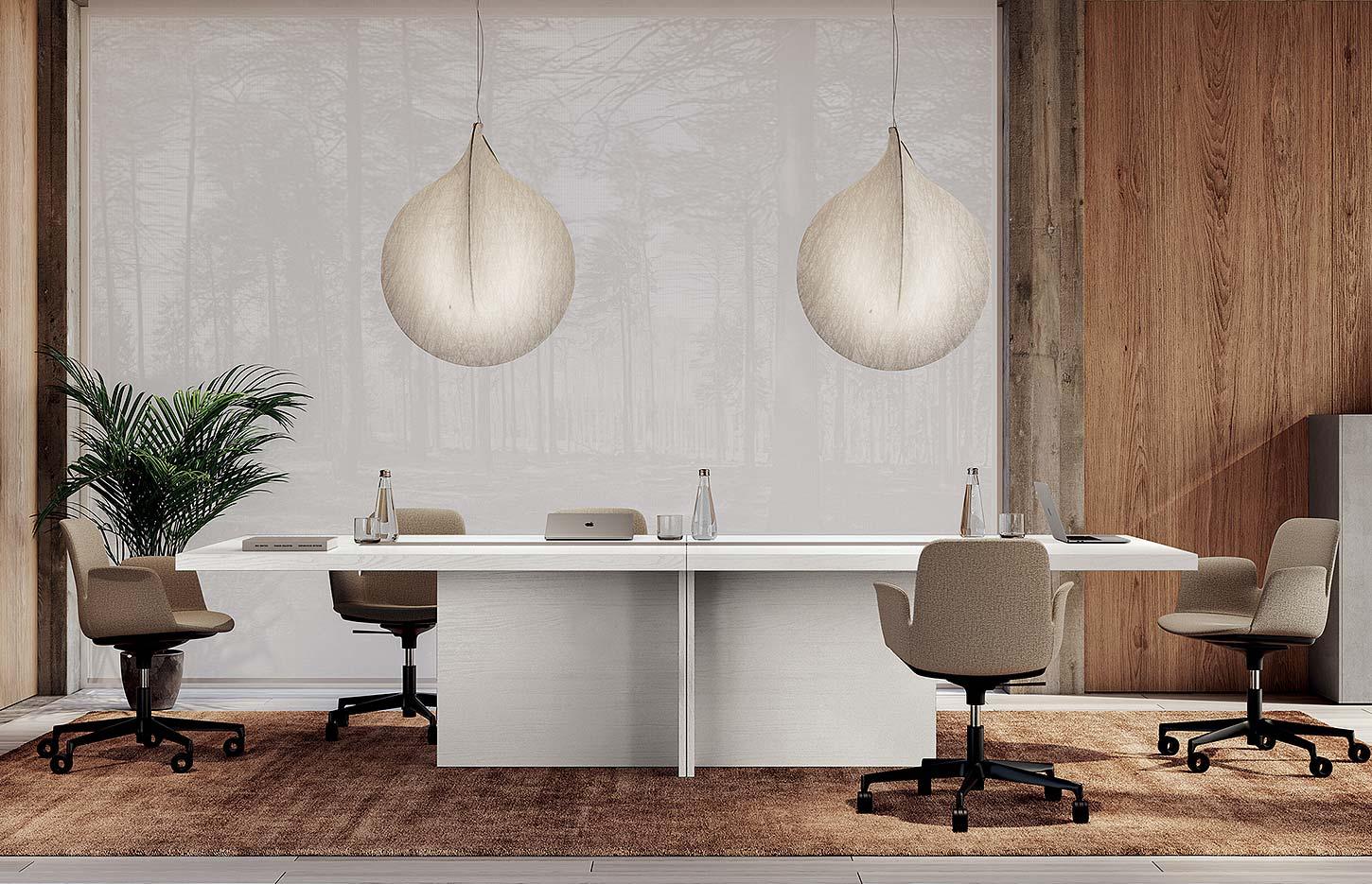 Table de réunion design haut de gamme, gamme Helorus réunion - France Bureau