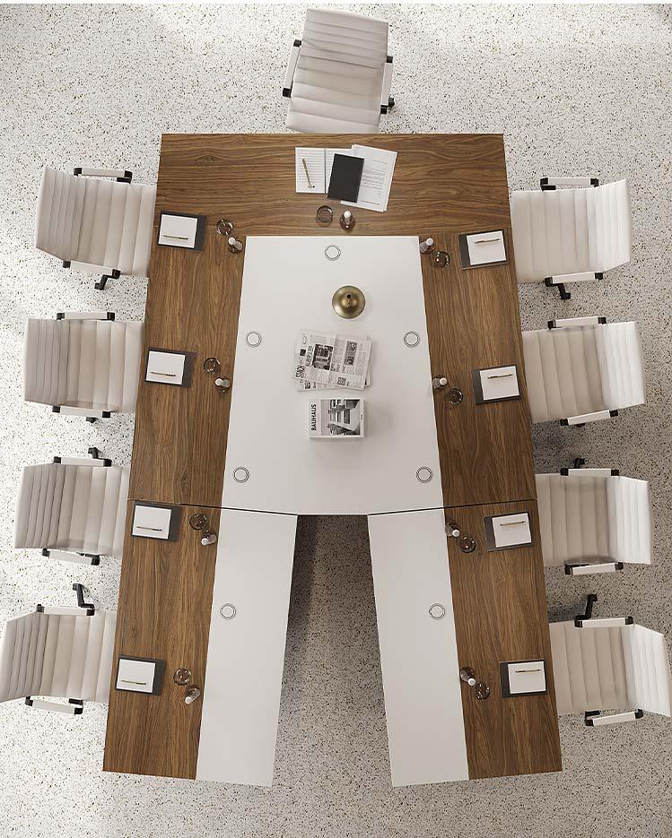 Table de réunion design haut de gamme, gamme Helorus réunion - France Bureau