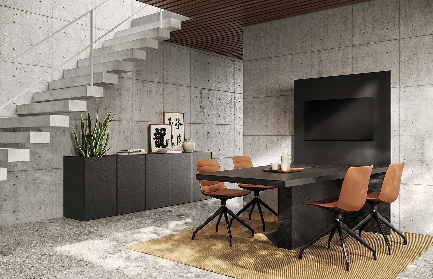 Table de réunion design haut de gamme, gamme Helorus réunion - France Bureau