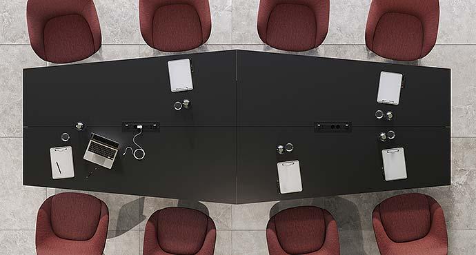 Description Helorus réunion Table de conférence