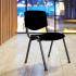 Chaise polyvalente empilable avec dossier rembourrée ou résille et assise rembourré en tissu non feu - Gamme Herpin - France Bureau	