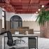 Bureau open-space plateau mélaminé pieds acier avec rangement, gamme Hudson - France Bureau