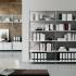 Bibliothèque en acier blanc mat ou gris métal version simple, double, triple ou composable - Gamme Hydra - France Bureau