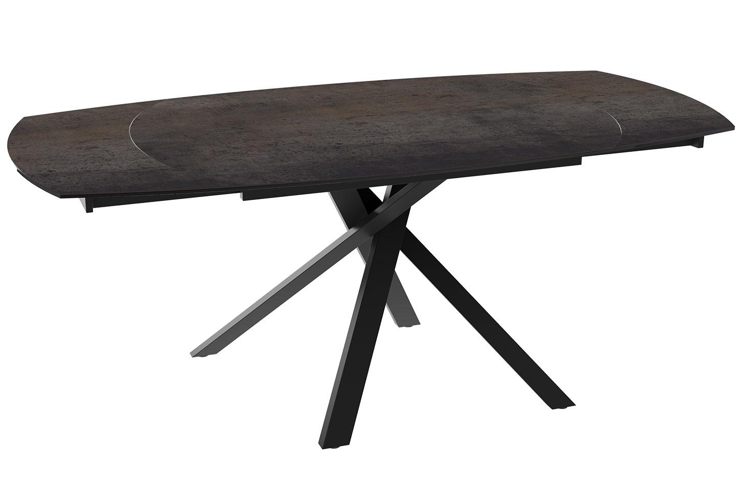 Table de réunion moderne et élégante avec une base croisée et  plateau en céramique - gamme gizeh - France Bureau