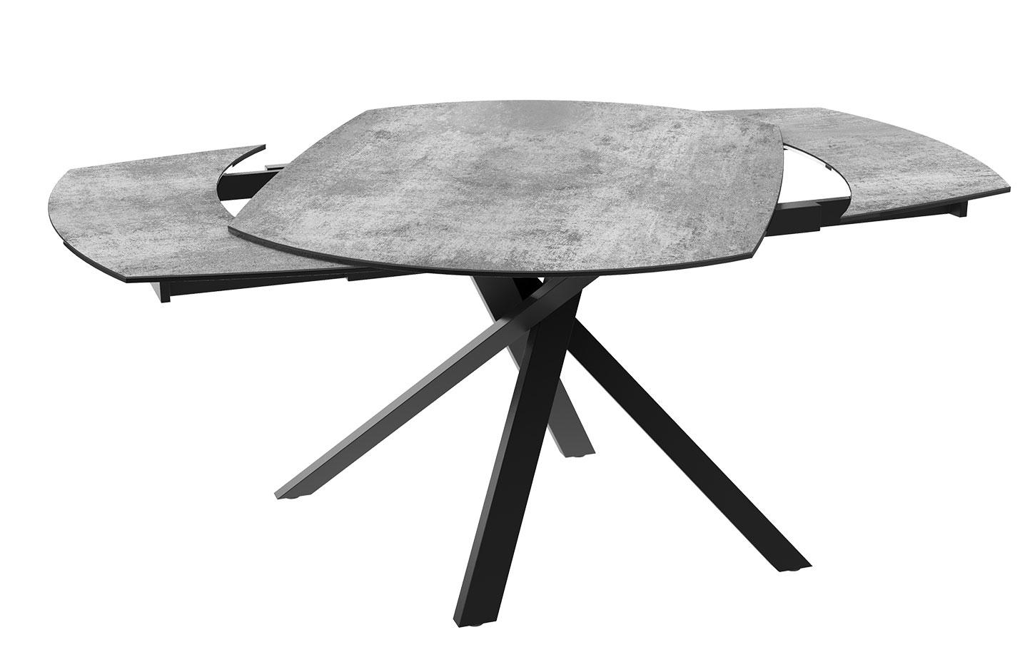 Table de réunion moderne et élégante avec une base croisée et  plateau en céramique - gamme gizeh - France Bureau