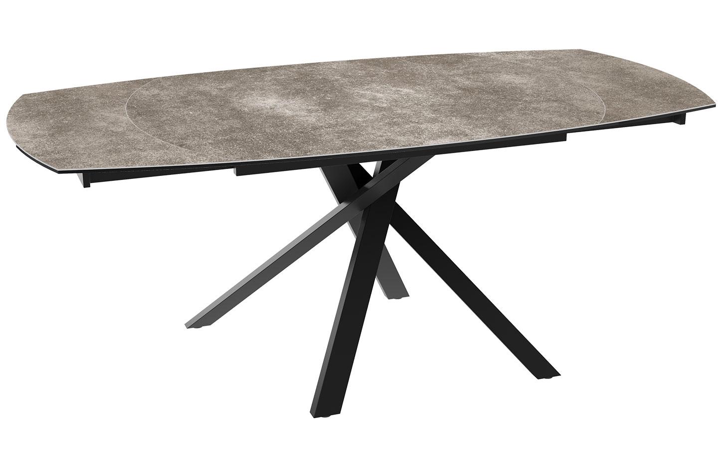 Table de réunion design avec plateau en céramque et base croisée - gamme gizeh - France Bureau